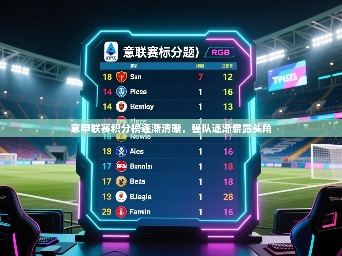 意甲联赛积分榜逐渐清晰，强队逐渐崭露头角